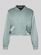 Zero Blouson mit Pattentaschen und Reißverschluss in Hellblau, Größe 3...