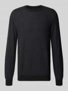 MCNEAL Strickpullover mit Rundhalsausschnitt in Black, Größe XL