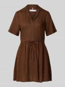 Tommy Hilfiger Ausgestelltes Freizeitkleid aus reinem Leinen in Mittel...