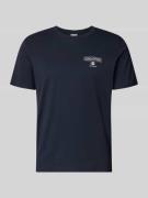 CHAMPION T-Shirt mit Logo und Rundhalsausschnitt in Marine, Größe L