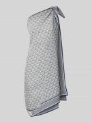 TOMMY HILFIGER Pareo aus reinem Lyocell mit Label Print in Dunkelblau,...