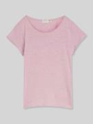 Tom Tailor Regular Fit T-Shirts aus reiner Baumwolle in Flieder, Größe...