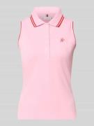 Tommy Hilfiger Slim Fit Poloshirt aus Baumwoll-Mix in Pink, Größe L