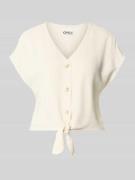 Only Regular Fit Blusentop aus Viskose-Leinen-Mix Modell 'SIESTA' in E...