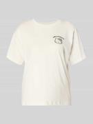 Jake*s Casual Regular Fit T-Shirt mit Motiv-Print in Offwhite, Größe L