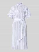 Polo Ralph Lauren Oversized Hemdblusenkleid aus reinem Leinen in Weiss...