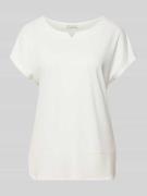 Tom Tailor Regular Fit T-Shirt aus Modal-Mix in Ecru, Größe L