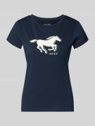 Mustang Regular Fit T-Shirt mit Logo-Print Modell 'Loa' in Black, Größ...