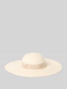 BOSS Strohhut mit Label-Applikation Modell 'VIRGY' in Offwhite, Größe ...