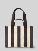 BOSS Shopper mit Streifenmuster Modell 'SANDY TOTE ST' in Offwhite, Gr...