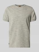 camel active T-Shirt mit Rundhalsausschnitt in Jeansblau, Größe 3XL