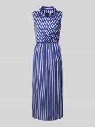 Marc Cain Midikleid in Wickel-Optik in Royal, Größe 34