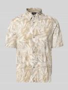 ARMANI EXCHANGE Regular Fit Freizeithemd mit Kentkragen in Beige, Größ...