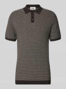 Drykorn Slim Fit Strick-Poloshirt in Two-Tone-Machart Modell 'Triton' ...