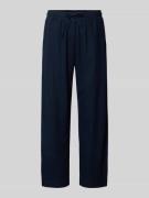 FREE/QUENT Wide Leg Pants aus Leinen-Mix mit elastischem Bund Modell '...