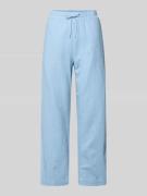 FREE/QUENT Wide Leg Pants aus Leinen-Mix mit elastischem Bund Modell '...