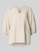 FREE/QUENT Bluse aus Leinen-Mix mit verlängertem Rücken Modell 'Lava' ...