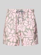 BOARDIES Badehose im Allover-Look Modell 'Melo' in Rose, Größe L