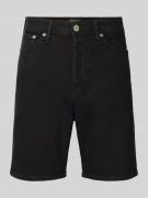 Jack & Jones Relaxed Fit Jeansshorts Modell 'TONY' in Black, Größe L