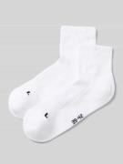 Snocks Mid Running Socks im 2er-Pack mit gerippten Bündchen in Weiss, ...