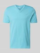 s.Oliver RED LABEL Regular Fit T-Shirt aus reiner Baumwolle in Tuerkis...
