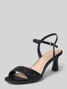 Tamaris Sandaletten mit Strassstein-Besatz in Black, Größe 36