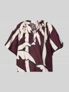 Christian Berg Woman Boxy Fit Leinenbluse im Allover-Look in Schoko, G...