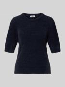 More & More Strickshirt mit Rundhalsausschnitt in Marine, Größe 36