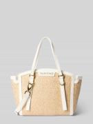 VALENTINO BAGS Handtasche in Flecht-Optik Modell 'Demetra' in Ecru, Gr...