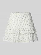 Vero Moda Volant Mini-Rock aus reiner Baumwolle 'TRINE' in Weiss, Größ...