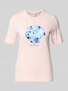 Only Regular Fit T-Shirt aus reiner Baumwolle Modell 'KITA' in Hellros...