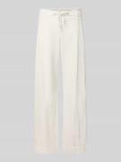 OPUS Hose aus Baumwoll-Leinen-Mix Modell 'Meeri costal' in Offwhite, G...