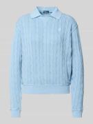 Polo Ralph Lauren Regular Fit Pullover mit Polokragen in Hellblau, Grö...
