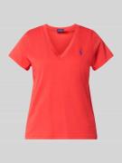 Polo Ralph Lauren Regular Fit T-Shirt aus reiner Baumwolle in Rot, Grö...