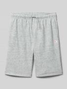 CHAMPION Sweatshorts mit Logo und elastischem Bund in Mittelgrau Melan...