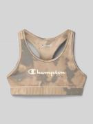 CHAMPION Slim Fit Sportsbra mit Logo-Print in Sand, Größe 152