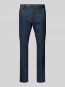 s.Oliver BLACK LABEL Regular Fit Anzughose aus Leinen-Mix in Dunkelbla...