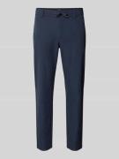 BOSS Orange Tapered Chino mit Tunnelzug in Marine, Größe 30/32