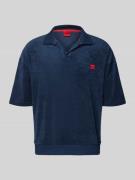 HUGO Regular Fit Poloshirt aus Baumwoll-Mix Modell 'TERRANCE' in Marin...