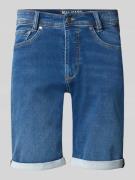 MAC Regular Fit Bermudas in Denim-Optik in Blau, Größe 31