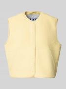 JJXX Teddyweste mit Eingrifftaschen Modell 'VERA' in GELB, Größe L