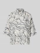 OPUS Relaxed Fit Bluse im Allover-Look Modell 'Fashell' in Marine, Grö...