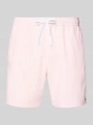 Lacoste Badeshorts aus Baumwoll-Mix in Hellrosa, Größe L