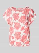 Tom Tailor Regular Fit T-Shirt aus Viskose-Mix in Koralle, Größe L