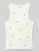 Only Slim Fit Tank Top aus Baumwoll-Mix Modell 'JILLY' in Weiss, Größe...