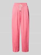 Marc Cain Pull-on-Hose mit Plisseefalten mit Tunnelzug in Pink, Größe ...