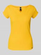 Marc Cain T-Shirt mit Cut Out in Senf, Größe 34