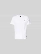 Moose Knuckles Regular Fit T-Shirt mit Logo-Detail in Weiss, Größe L