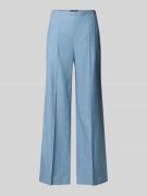 Windsor Slim Fit Marlenehose aus Leinen-Mix in Hellblau Melange, Größe...