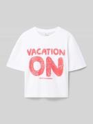 s.Oliver RED LABEL Boxy Fit T-Shirt aus reiner Baumwolle in Weiss, Grö...